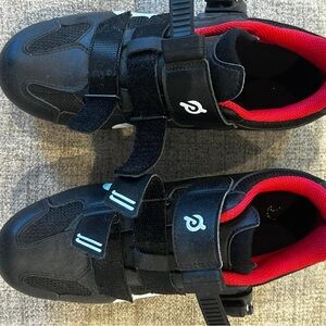 Peloton Cycling Shoes - Black and pink